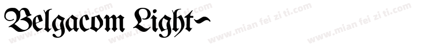 Belgacom Light字体转换
